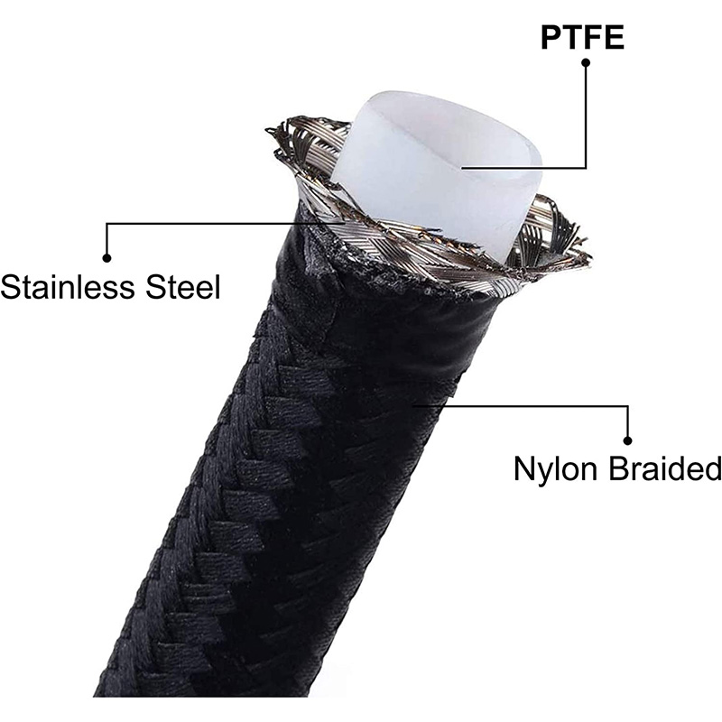 PTFE E85 топливная линия шланг нейлоновый плетение