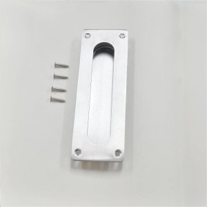 7,09 -дюймовый втопленное вытяжка пальцев для карманного шкафа дверь, раздвижная ручка дверной дверь сарая, матовая изгнанная из н...