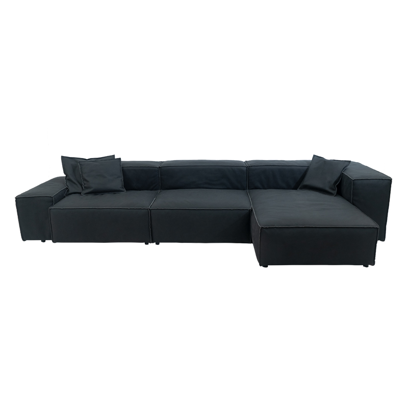 Секционный диван RS957 (черный)