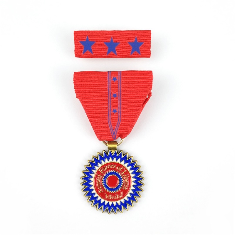 Пользовательский медалья -медальон лиц листовой металлический значок 3D -медали активности и почетная медаль наград с лентой