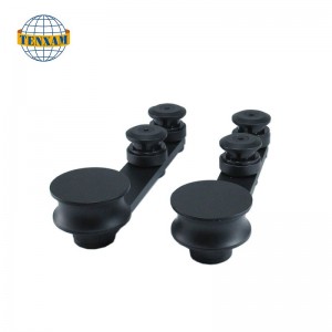 Ванная двойная железнодорожная система раздвижной склад оборудование для оборудования для раздвижных дверных рельсов