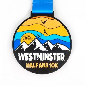 Производители сделали индивидуальный цвет дешевые награды Metal Run Medallion