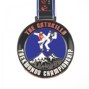 Пользовательская форма металлического круга тиснена