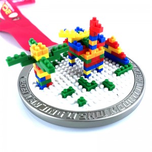 Пользовательская металлическая медаль вешалка Lego Custom Medal Metal Medallion