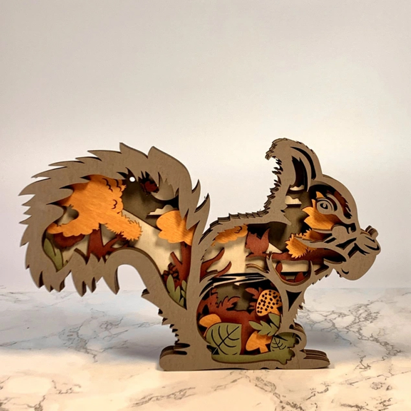 3D деревянные украшения животных