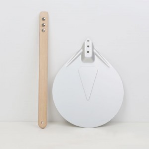 Деревянная ручка 7 -дюймовая алюминиевая пицца поворотная пицца пицца Turner круглая пицца шпала пицца