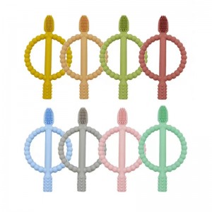 BPA Бесплатная мягкая безопасная зубная щетка Жел