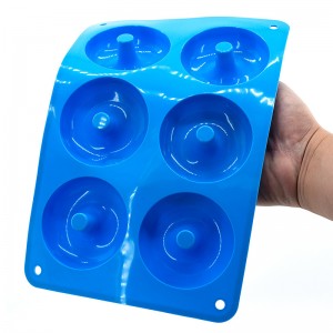 Силиконовые плесени пончики - неразовый набор кастрюли с силиконовым пончиком, просто поп! Теплостойкий, делает идеальные бублик...