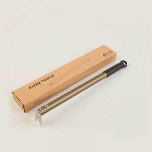 Пицца вилка из нержавеющей стали пиццы флиппер Turner 43cm/16,9 дюйма с длинной ручкой пиццы вращающаяся вилка для пиццы на гриле, легко ...