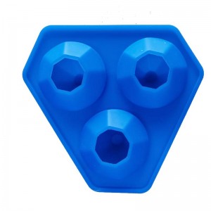 3 отверстия Силиконовый алмазный ледяной лоток с бриллиантами силиконовые лотки для плесени для виски бомб ванны, конфеты, мыло и...