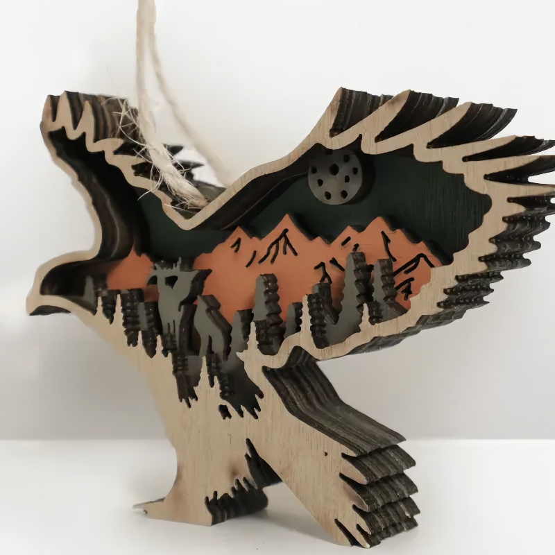 3dwood Craft Eagle Ornament