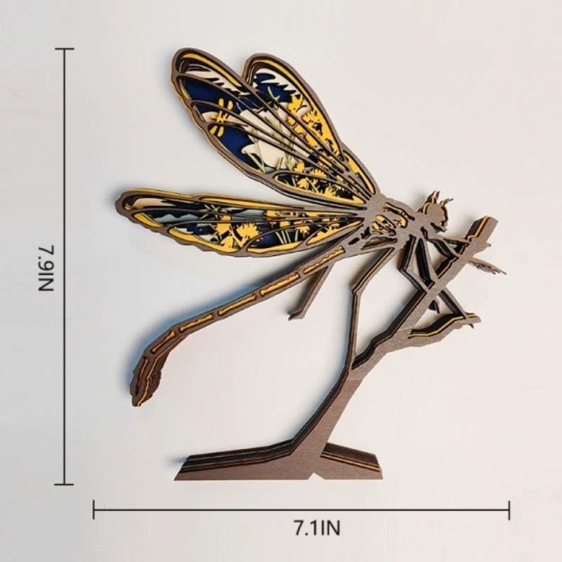 3D Animal Woodfly Dragonfly