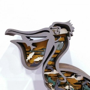 3D деревянные ремесленные украшения для птиц