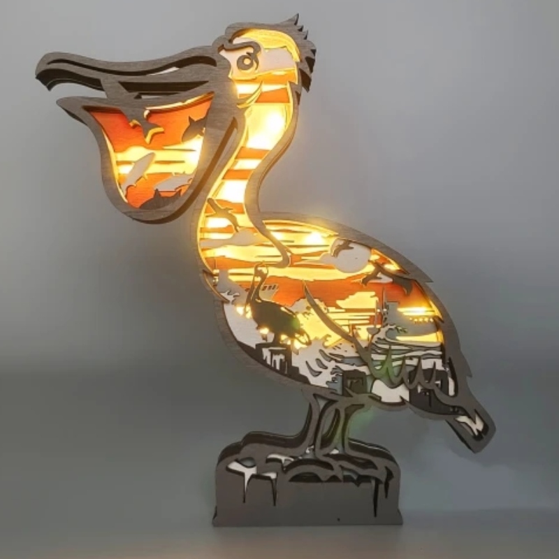 3D деревянные ремесленные украшения для птиц
