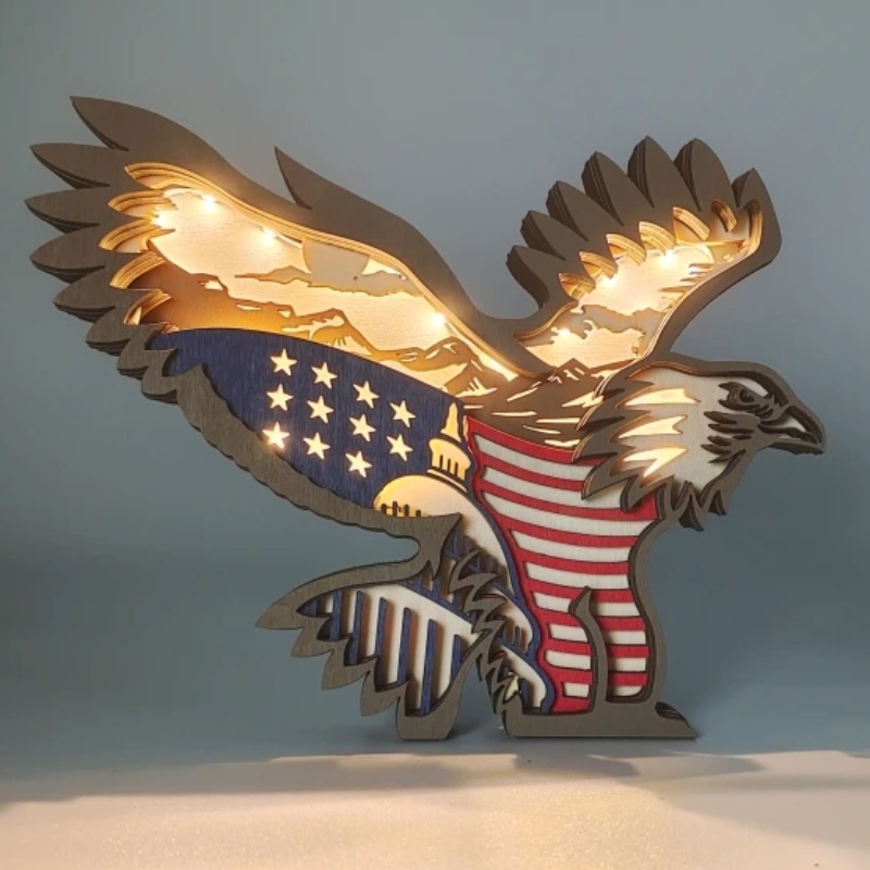3D Eagle Wooden Craft