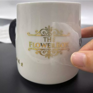 Наклейка с позолочкой UV