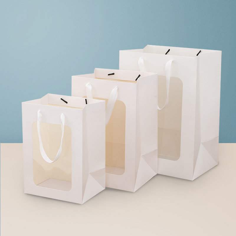 Индивидуальная бумажная сумка для оконного класса, высококачественная роскошная подарочная сумка