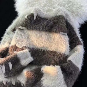 Осенняя и зимняя корейская версия Loose Color Bump Sabled Sable свитер