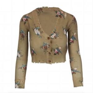 Оптовая модная дизайнер -дизайнерский пуловер с длинным рукавом свитер