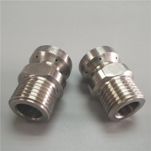 Очистка канализационной форсунки для очистки насадки из нержавеющей стали.