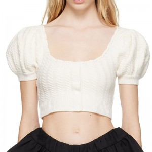 Шерстяной свитер 2023 Лето Новый низкий низкий экипаж.