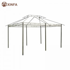 10 \\\\ \'x 13 \\\\\' Outdoor Soft Top Gazebo Pergola с шторами, двухуровневая стальная рама беседка для внутреннего дворика, Sage Grey