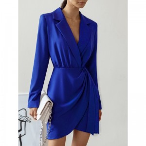 Европейский и американский старший дизайн чувство пригородной карьеры с высокой талией.