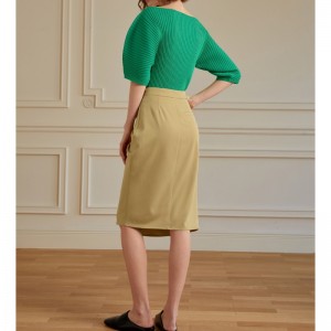 Французская плиссивная плиссированная юбка для плиссированной щетично