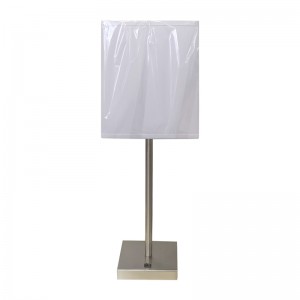 Простой стиль матовой никелевой настольной настольной настольной лампы с переключателем на/off Rocker в гостях