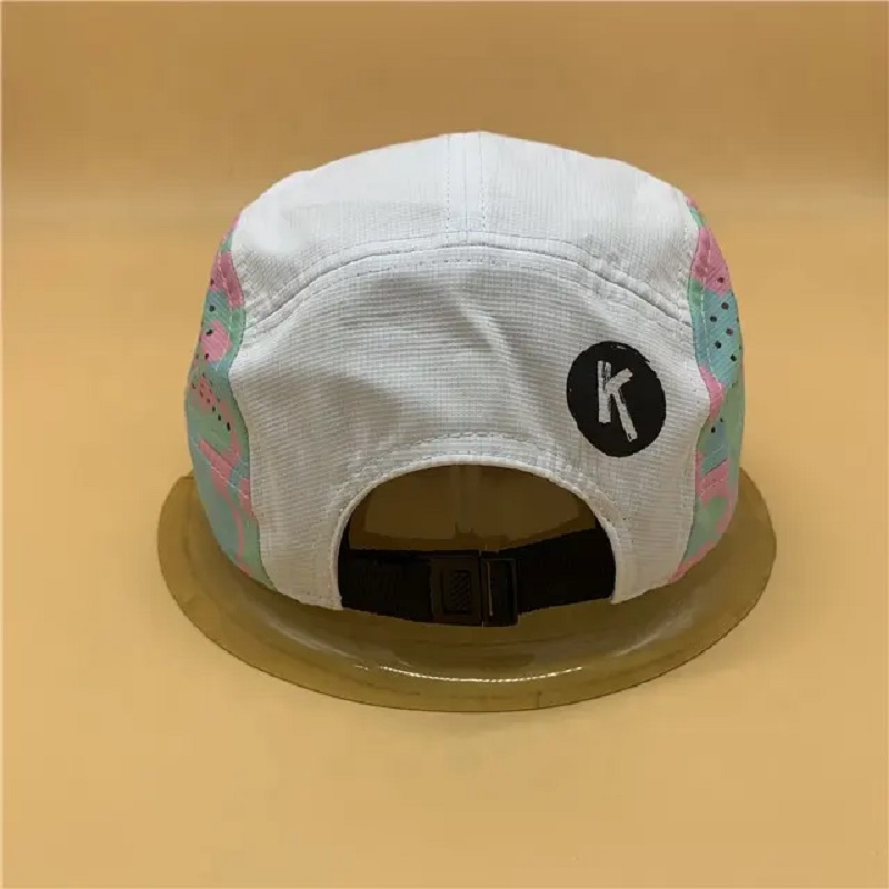 Flat Brim Sports Cap Laser Cut Coup Counting Ruste Ruped Nylon Flat Hat Hat Dri- Fit Snapback Cap