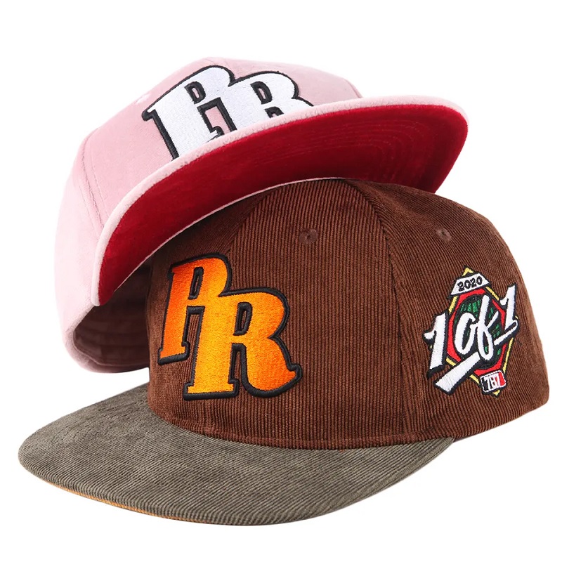 Пользовательская 3D -вышивка Высококачественная шапка Snapback Hip Hop Baseball Hat Fitted Cap
