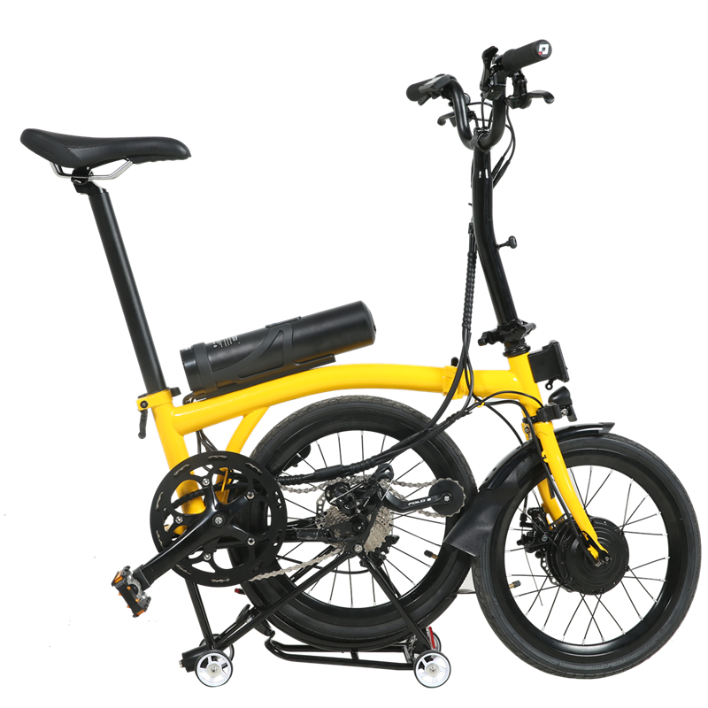 B17- 17-дюймовый портативный двойной складной электрический велосипед