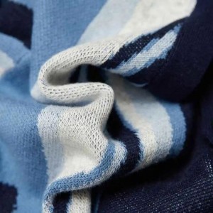 Пользовательский передний карман поло вязаная рубашка Мрамор Жаккард вязаный вязаный вязаный