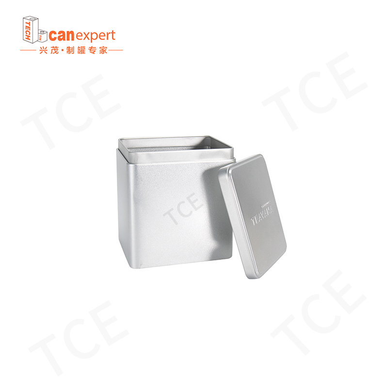 TCE- Новый дизайн квадратный чай олова банка высокого качества металлической чай