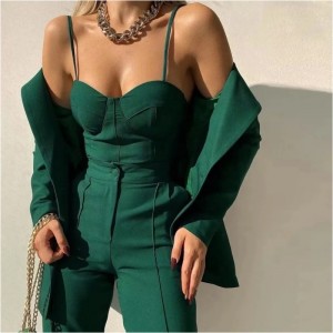 Sexy Slim Halter Top Pants Set