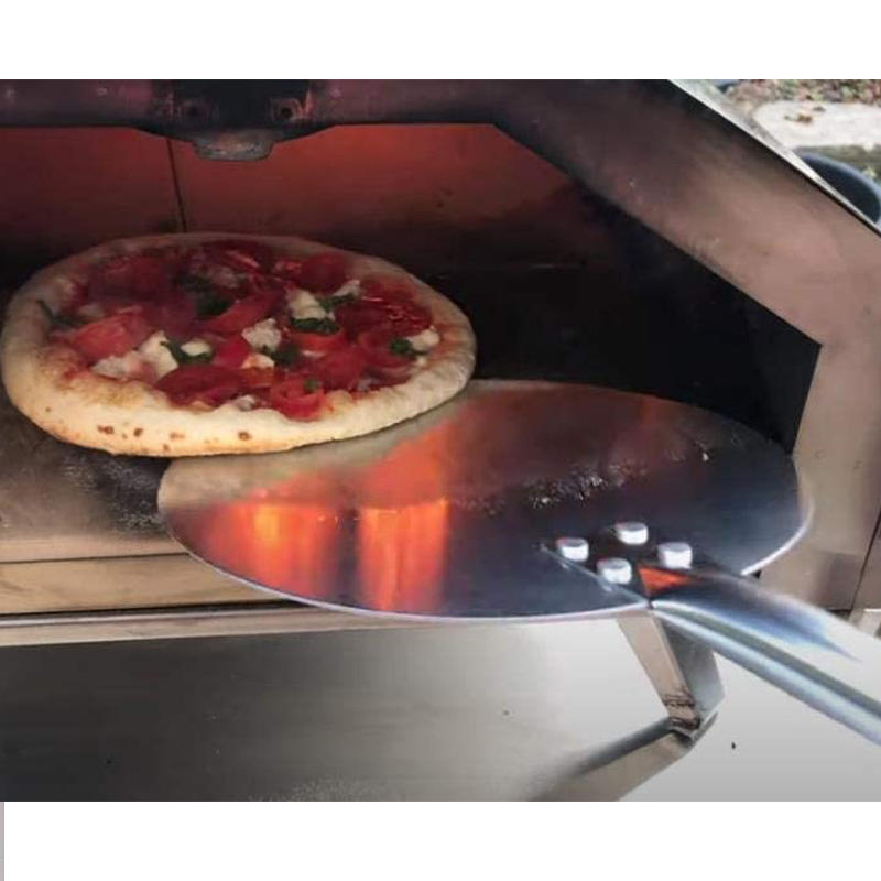 Дополнительная длинная 53 -дюймовая круглая алюминиевая пицца поворотная кожура для кирпичной печи купить деревянная ручка