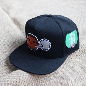 Пять панелей Flat Bill Visor Classic Snapback Hat Регулируемая высокая верхняя часть