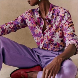 Новая французская элегантная современная печатная узорная сцена