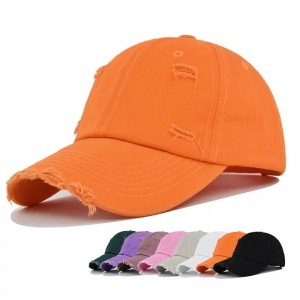 Оптовые на заказ логотип пустые простые дешевые папа разорванные изношенные неструктурированные расстроенные вымытые шляпы бе...