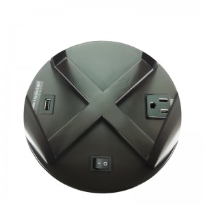 Dark Bronze Nightssand Light с выключателем Rocker on/off, удобной розеткой и USB -зарядным портом в гостинице в отеле.