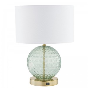 Home2 Hotel Aqua Glass Table Table Lamp с переключателем на/off Rocker в гостинице отеля