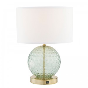 Home2 Hotel Aqua Glass Table Table Lamp с переключателем на/off Rocker в гостинице отеля
