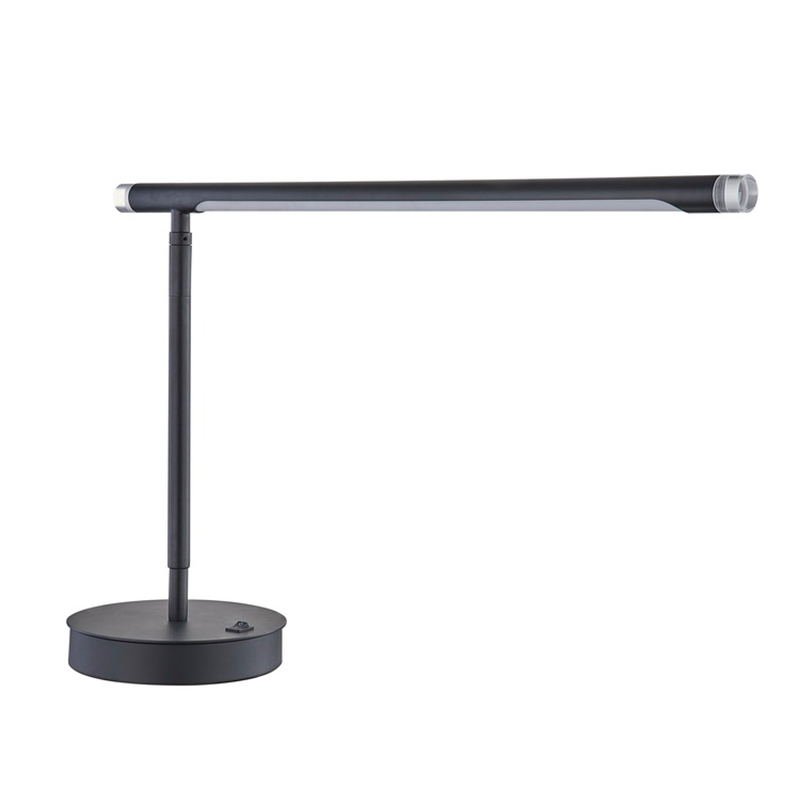 Регулируемая светодиодная лампа Marriott с матовой черной отделкой и выключателем на/off Rocker в гостинице отеля