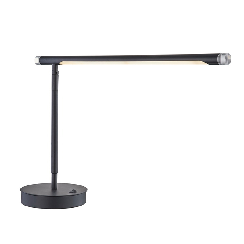 Регулируемая светодиодная лампа Marriott с матовой черной отделкой и выключателем на/off Rocker в гостинице отеля