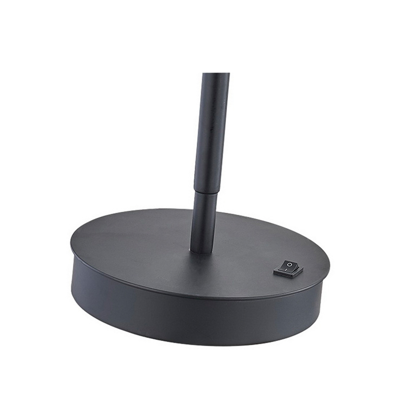 Регулируемая светодиодная лампа Marriott с матовой черной отделкой и выключателем на/off Rocker в гостинице отеля