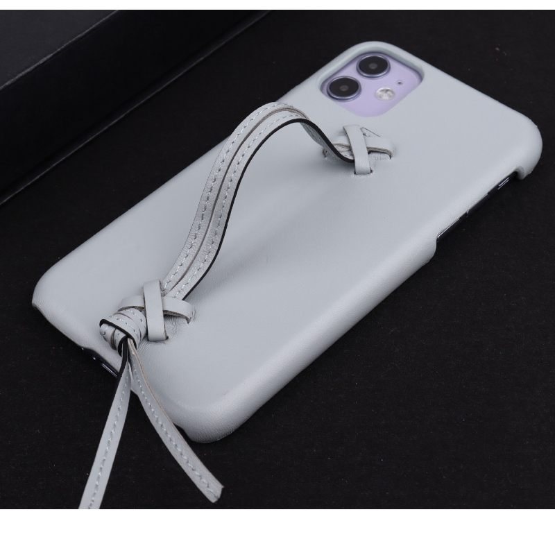 Новый корпус Apple iPhone 15 Минималистский твердый цвет подлинный кожаный телефон имеет полный кожаный ремешок и 360 -градусный полной обертывание против падения и столкновения телефона.