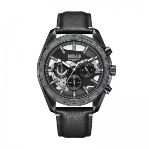 Baogela New Luxury Men Sport Quartz мужской хронограф календарь Япония Движение 50BAR Top Brand Часы подлинные кожаные наручные часы 22804