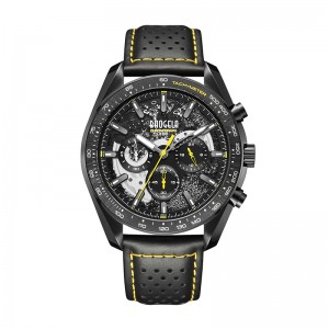 Baogela New Luxury Men Sport Quartz мужской хронограф календарь Япония Движение 50BAR Top Brand Часы подлинные кожаные наручные часы 22804