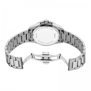 Baogela New Blue Red Water Water Watch Watch Men\'s Watch 50 метров водонепроницаемые ремешки из нержавеющей стали Швейцарское движение Relogio Masculino 22807