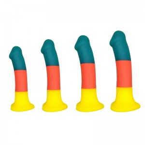 JC897 Оптовые популярные симуляционные пенис пенис Didol Sex Toy Sucker Женщины Огромные реалистичные рождественские цветовые фаллоимитат...